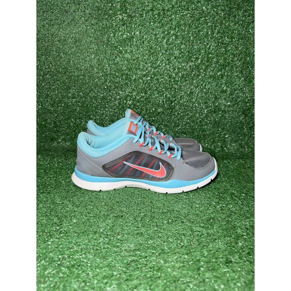 Nike Shoes Women Size 8.5 Flex Trainer 4 Blue Grey Running Shoes Casual Sneakers